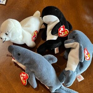 BEANIE BABY SEA BUNDLE #4